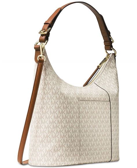 michael kors lupita large hobo vanilla|Michael Michael Kors LUPITA LARGE HOBO .